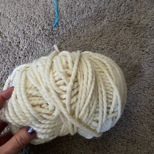 Cream Yarn Skein